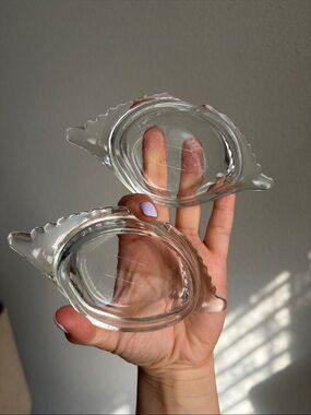 Glasbake Glass Crab Shaped Baking Dishes (set of 2)